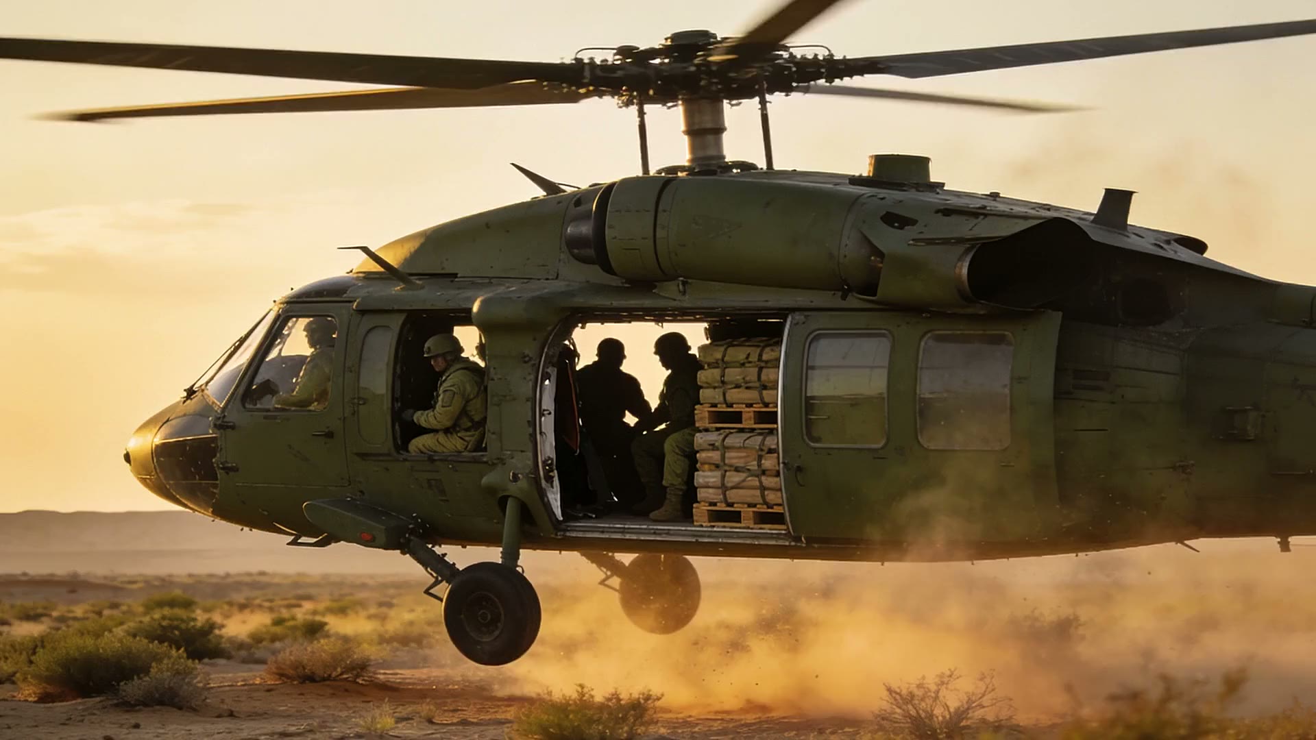 Contested-logistics scene from the DFGD hero film