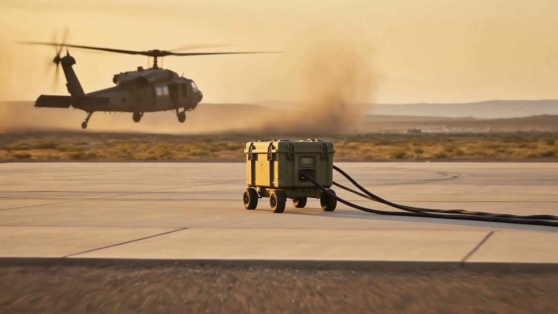 Field power unit supporting flight operations in the DFGD hero film